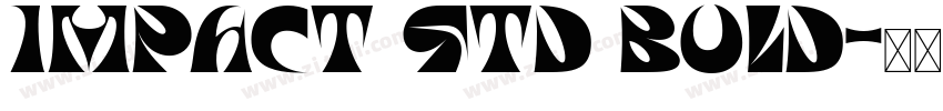 Impact Std Bold字体转换